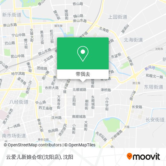云爱儿新娘会馆(沈阳店)地图