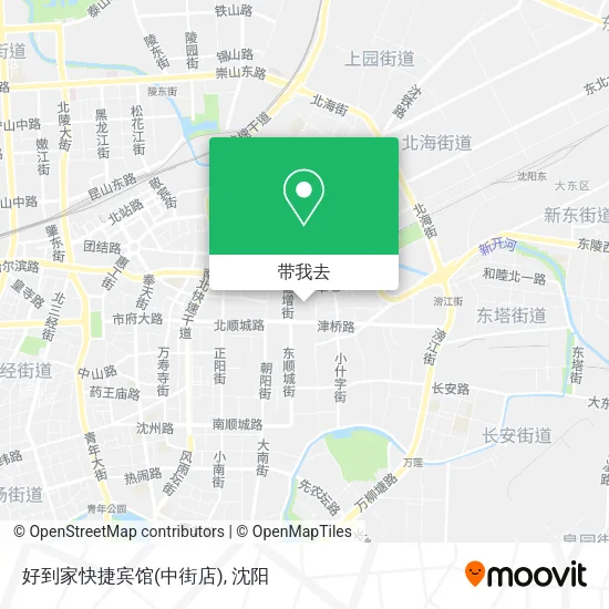 好到家快捷宾馆(中街店)地图