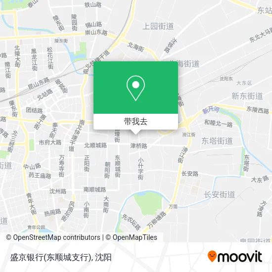 盛京银行(东顺城支行)地图