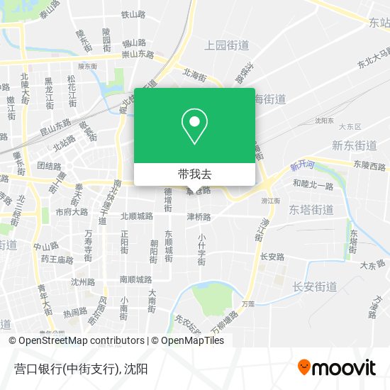 营口银行(中街支行)地图