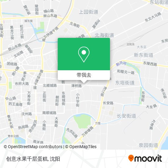 创意水果千层蛋糕地图
