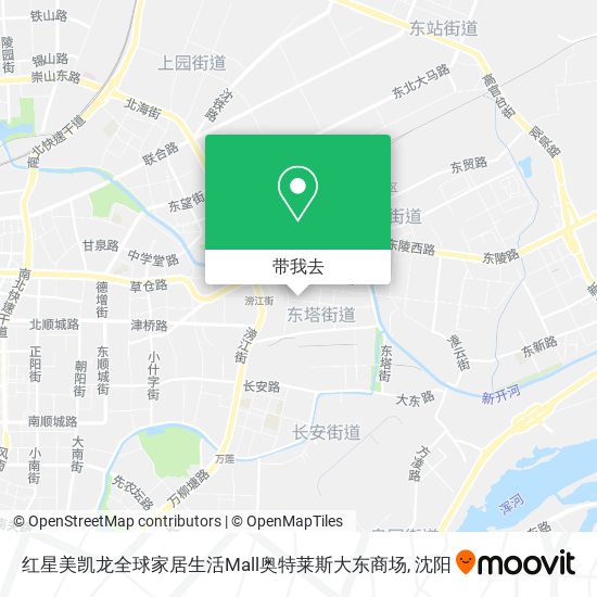 红星美凯龙全球家居生活Mall奥特莱斯大东商场地图