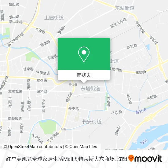 红星美凯龙全球家居生活Mall奥特莱斯大东商场地图
