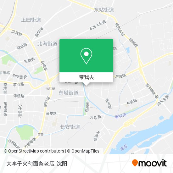 大李子火勺面条老店地图