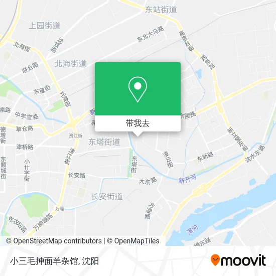 小三毛抻面羊杂馆地图