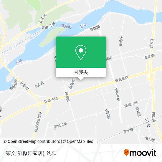 家文通讯(汪家店)地图