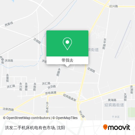 洪发二手机床机电有色市场地图