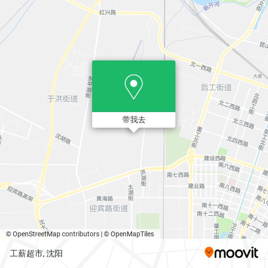 工薪超市地图
