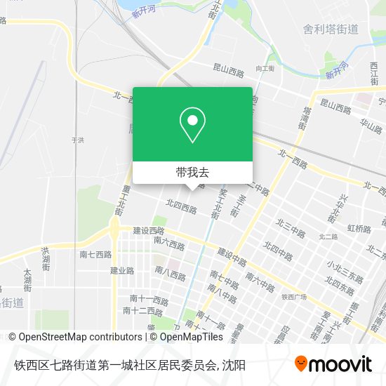 铁西区七路街道第一城社区居民委员会地图
