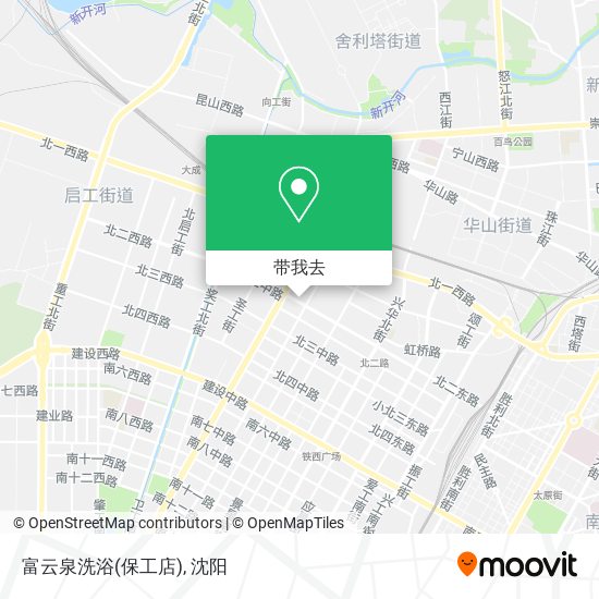 富云泉洗浴(保工店)地图