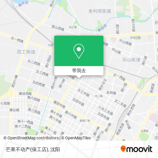 芒果不动产(保工店)地图