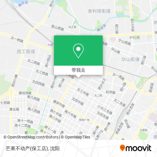 芒果不动产(保工店)地图
