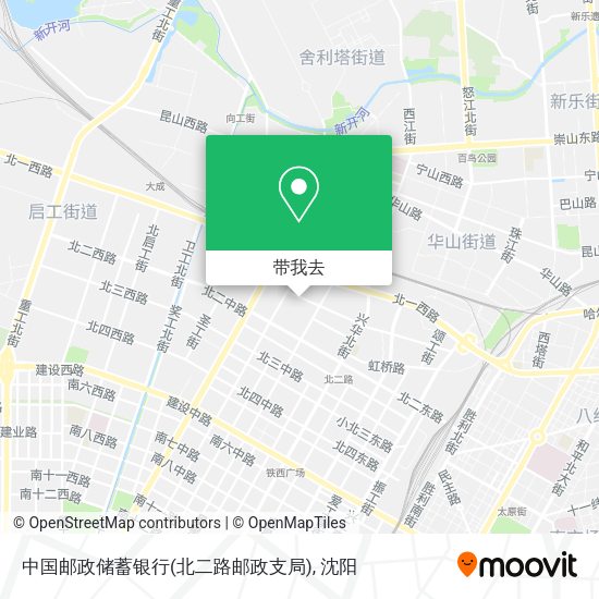 中国邮政储蓄银行(北二路邮政支局)地图