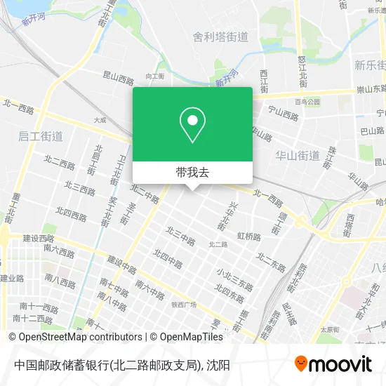 中国邮政储蓄银行(北二路邮政支局)地图