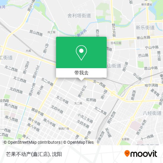 芒果不动产(鑫汇店)地图