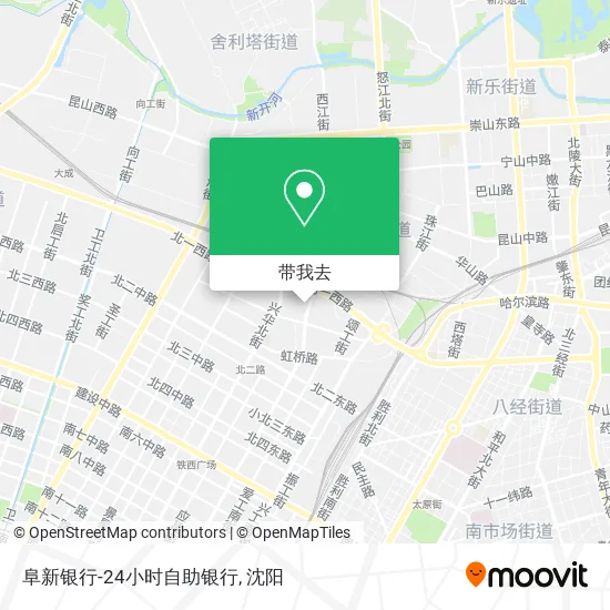 阜新银行-24小时自助银行地图