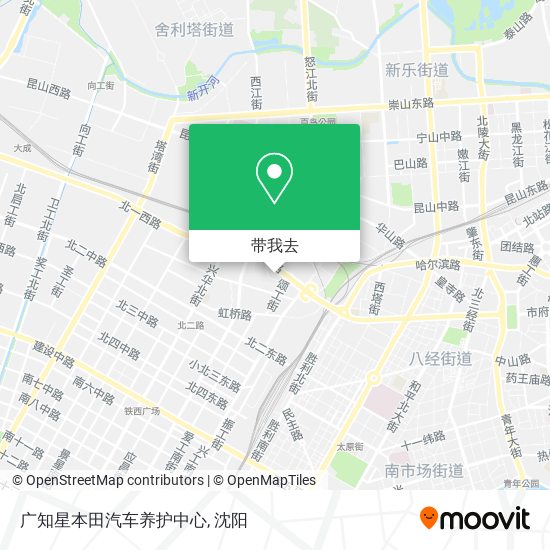 广知星本田汽车养护中心地图