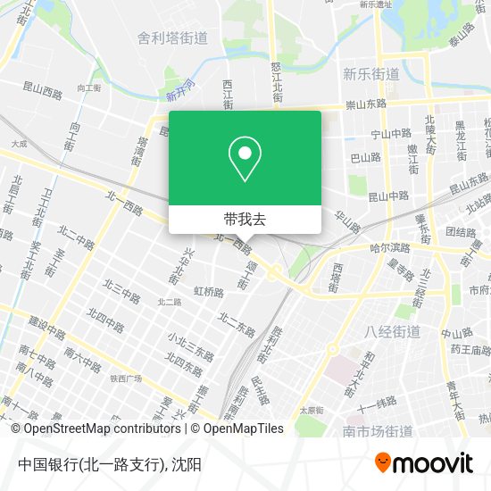 中国银行(北一路支行)地图