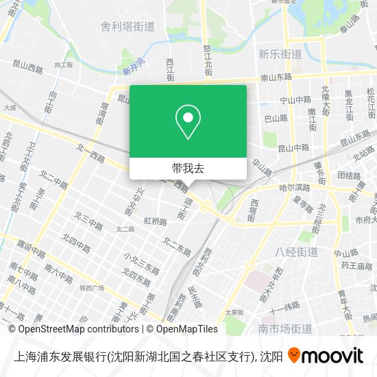 上海浦东发展银行(沈阳新湖北国之春社区支行)地图