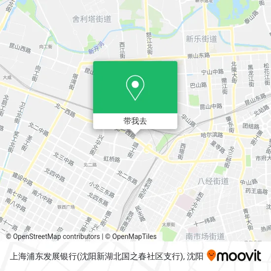 上海浦东发展银行(沈阳新湖北国之春社区支行)地图