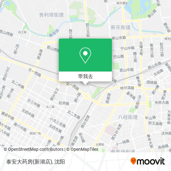 泰安大药房(新湖店)地图