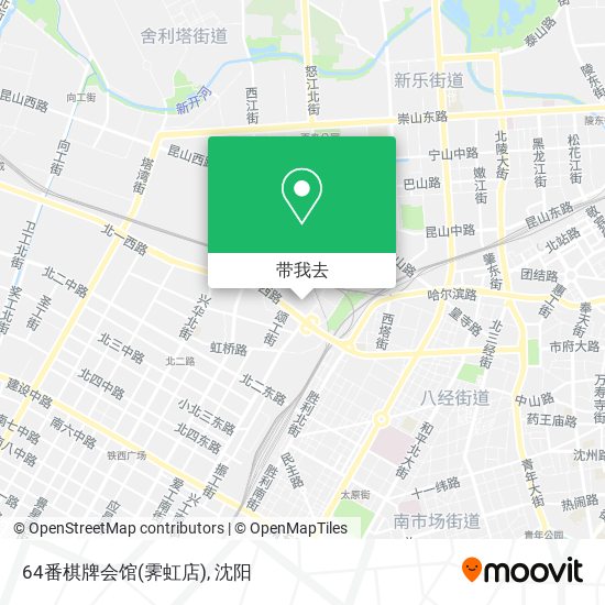 64番棋牌会馆(霁虹店)地图