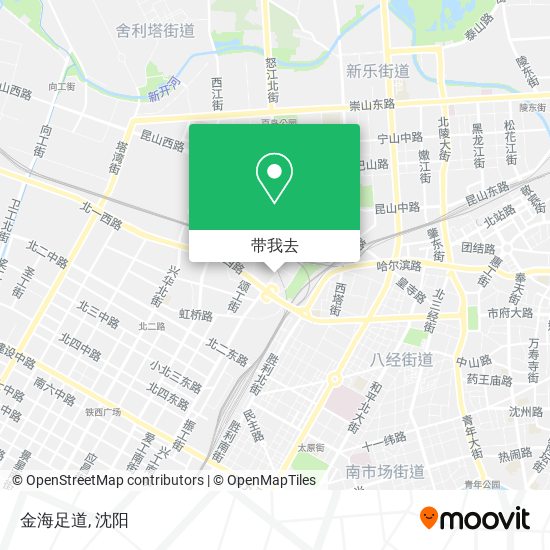 金海足道地图