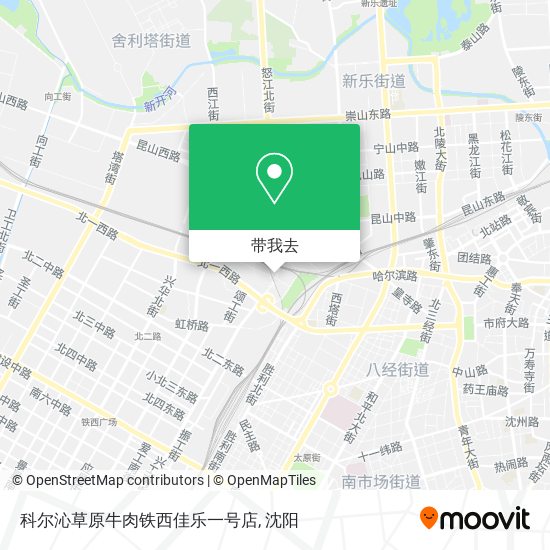 科尔沁草原牛肉铁西佳乐一号店地图