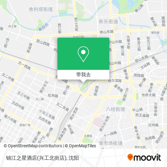 锦江之星酒店(兴工北街店)地图