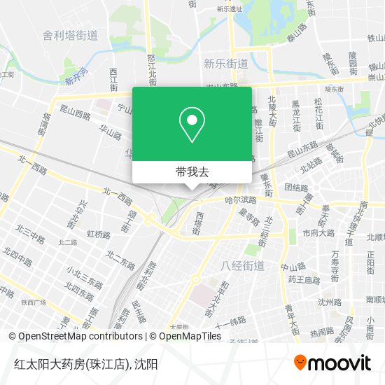 红太阳大药房(珠江店)地图