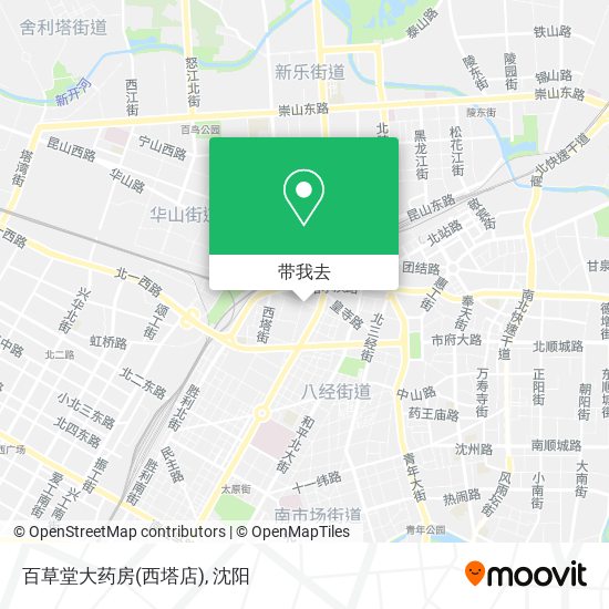 百草堂大药房(西塔店)地图