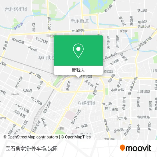 宝石桑拿浴-停车场地图