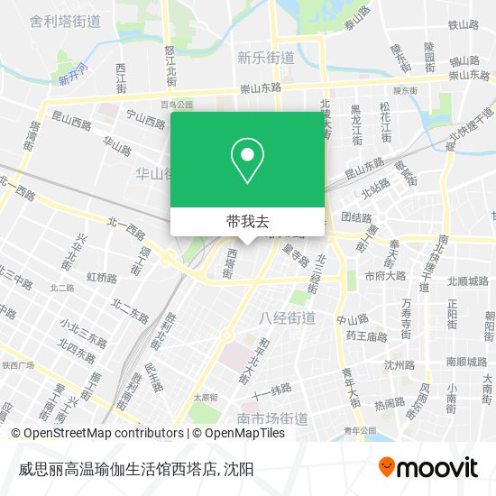 威思丽高温瑜伽生活馆西塔店地图