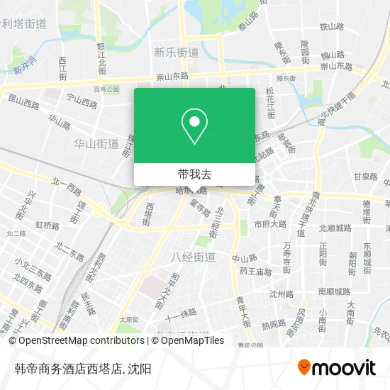 韩帝商务酒店西塔店地图