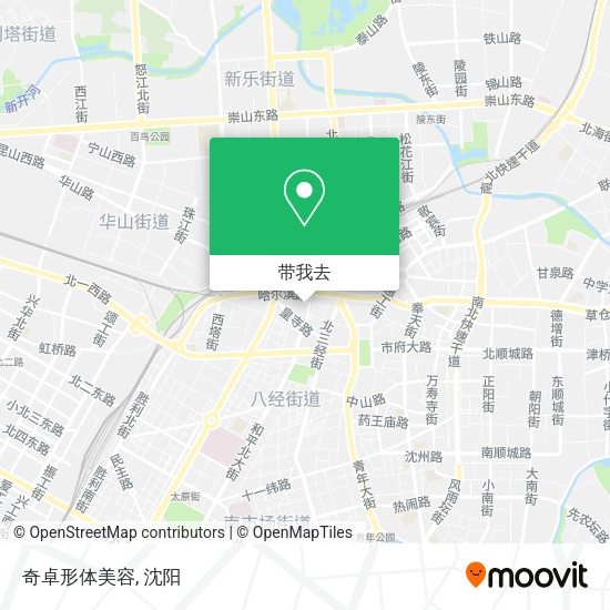 奇卓形体美容地图