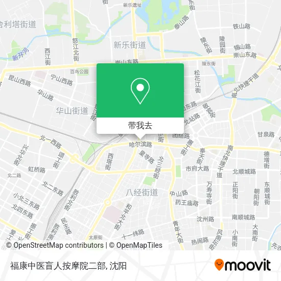 福康中医盲人按摩院二部地图