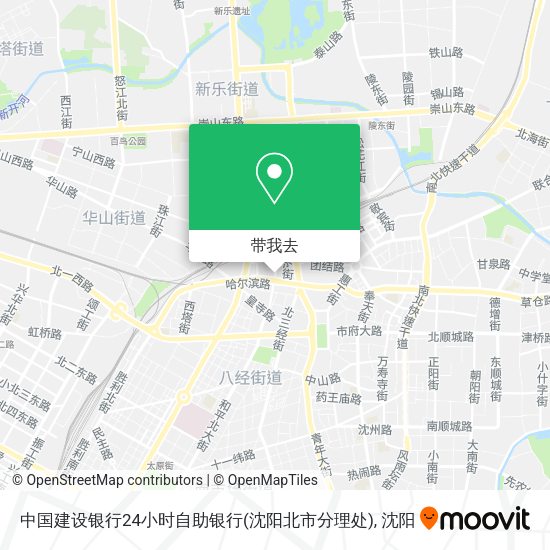 中国建设银行24小时自助银行(沈阳北市分理处)地图