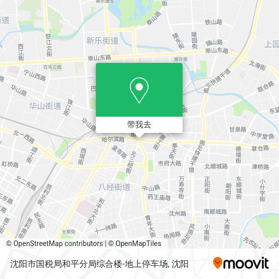 沈阳市国税局和平分局综合楼-地上停车场地图