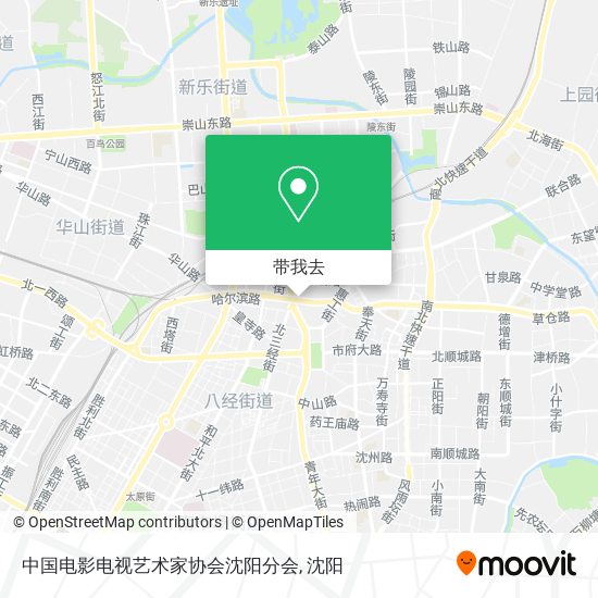 中国电影电视艺术家协会沈阳分会地图