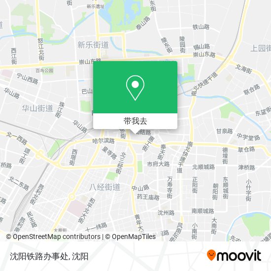 沈阳铁路办事处地图