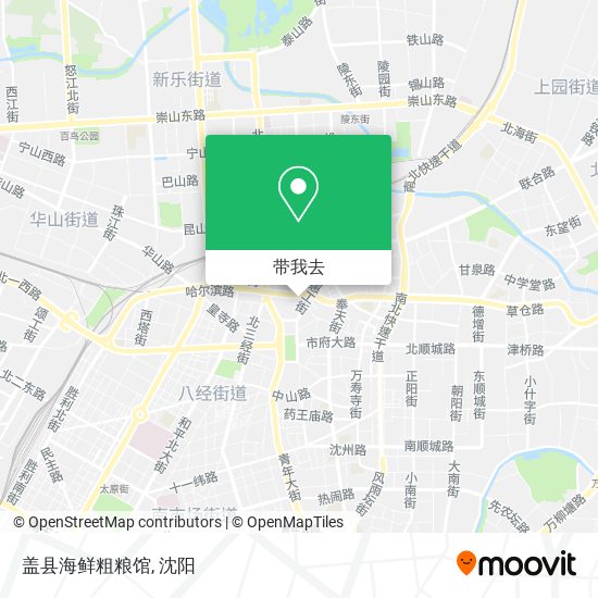 盖县海鲜粗粮馆地图