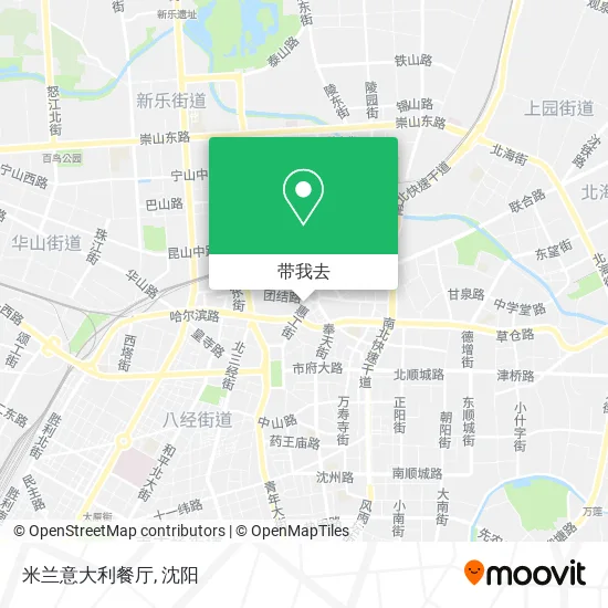 米兰意大利餐厅地图