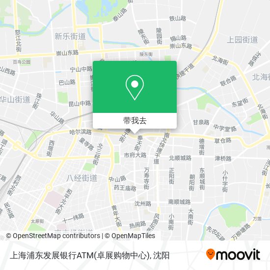 上海浦东发展银行ATM(卓展购物中心)地图