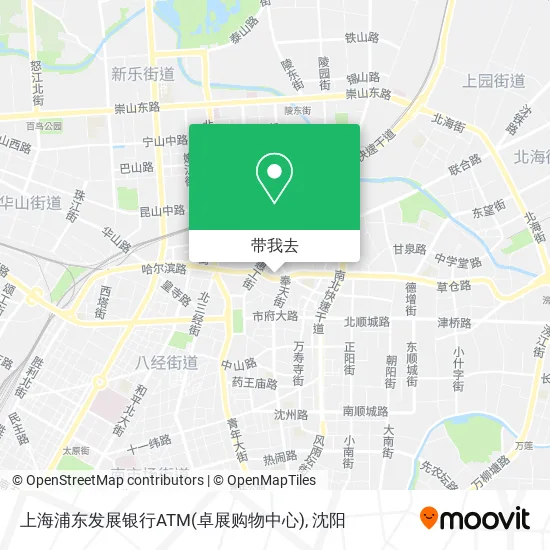 上海浦东发展银行ATM(卓展购物中心)地图