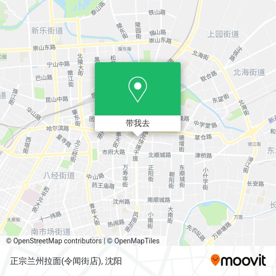 正宗兰州拉面(令闻街店)地图