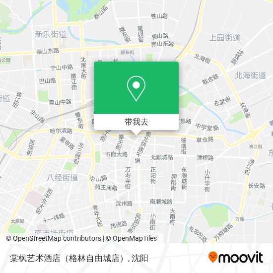 棠枫艺术酒店（格林自由城店）地图