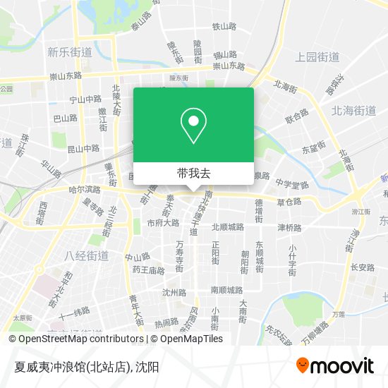 夏威夷冲浪馆(北站店)地图