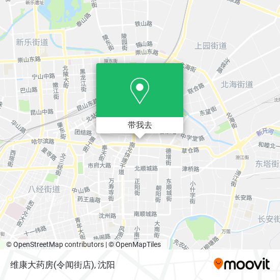 维康大药房(令闻街店)地图