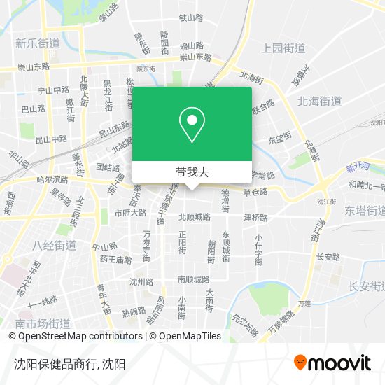 沈阳保健品商行地图