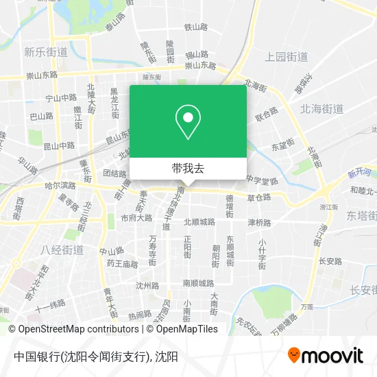 中国银行(沈阳令闻街支行)地图